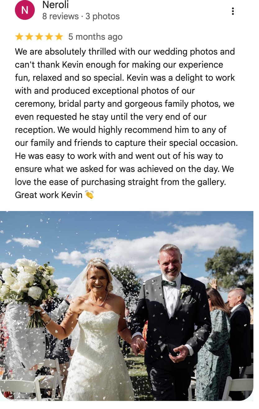 Five-star Google review from Neroli